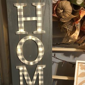 Home sweet home lighted sign